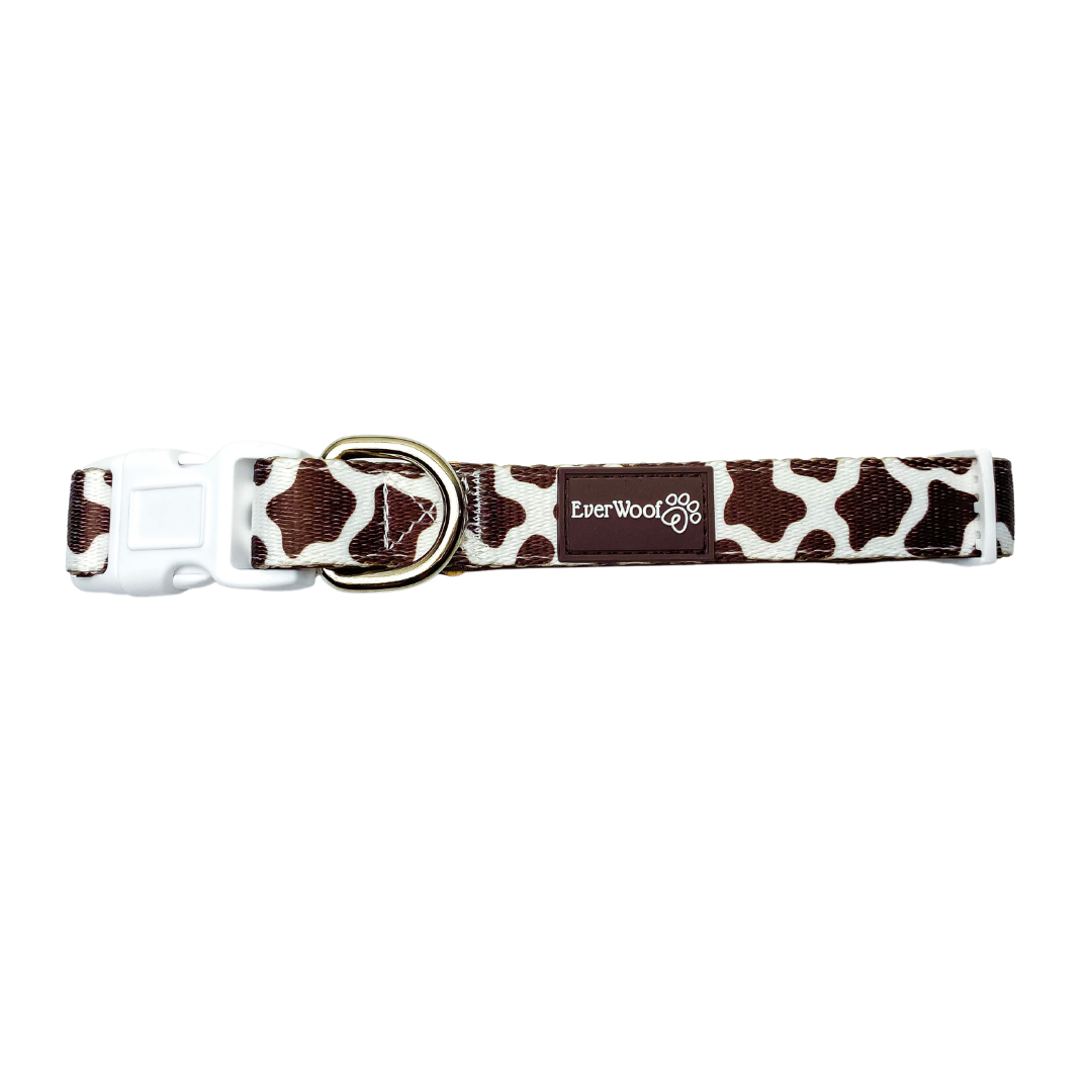 Purrfect Pet Kingdom Dog Collar - Chocolate Cow