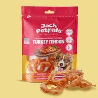 Jack PetPals Handcrafted Jerky Turkey Tendon Dog Treats