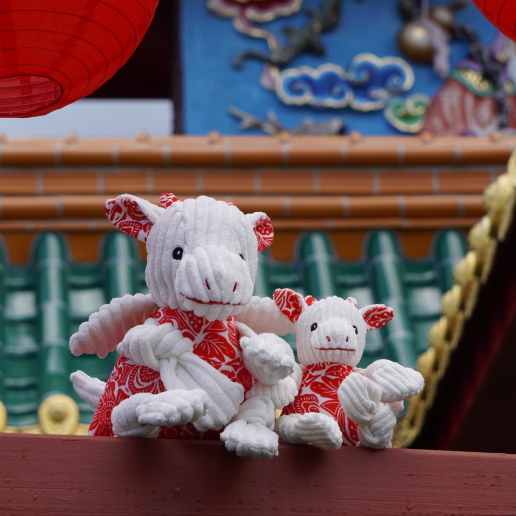Dog Toy Lucky Dragon Knottie Plush Toy for Daily Use Essenti - gallery product image for dog toy