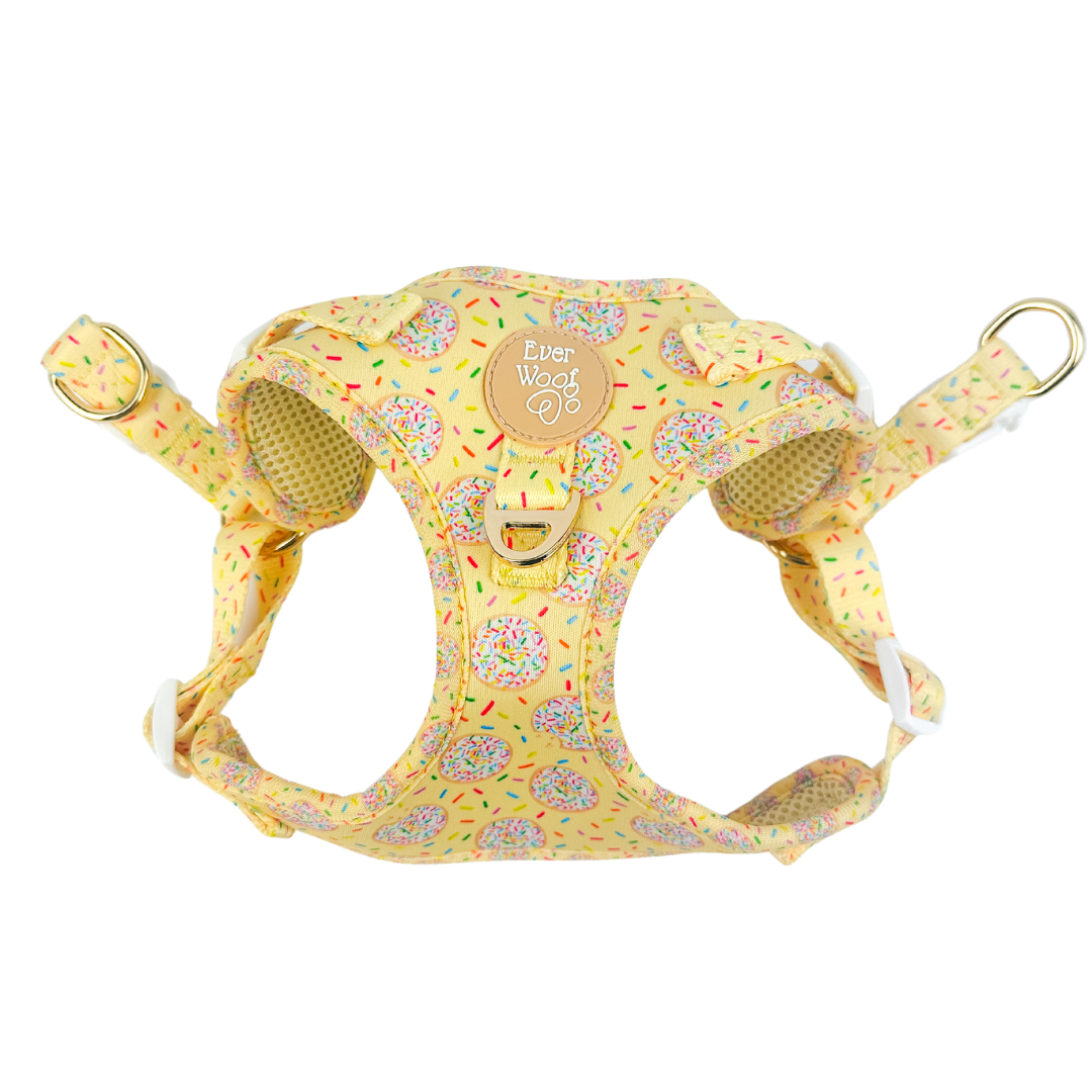 Soft Neoprene Cookie Step-In Dog Harness for Small Puppies