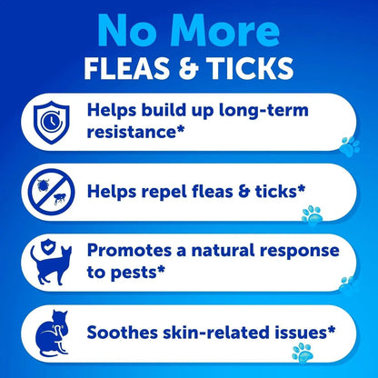 Natural Flea and Tick Prevention for Cats Premium Oral Chews