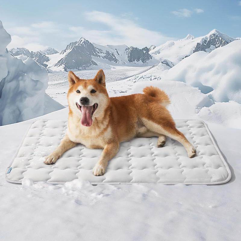 Bedsure Dog Cooling Mat – Washable Summer Crate Pad for Large Dogs (Up to 50 lbs), Non-Slip, Portable, QMAX>0.5 Cooling Tech - Purrfect Pet Kingdom