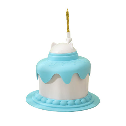 Cake-Shaped Slow Feeder Cat Bowl: Fun Mental Stim Mealtime