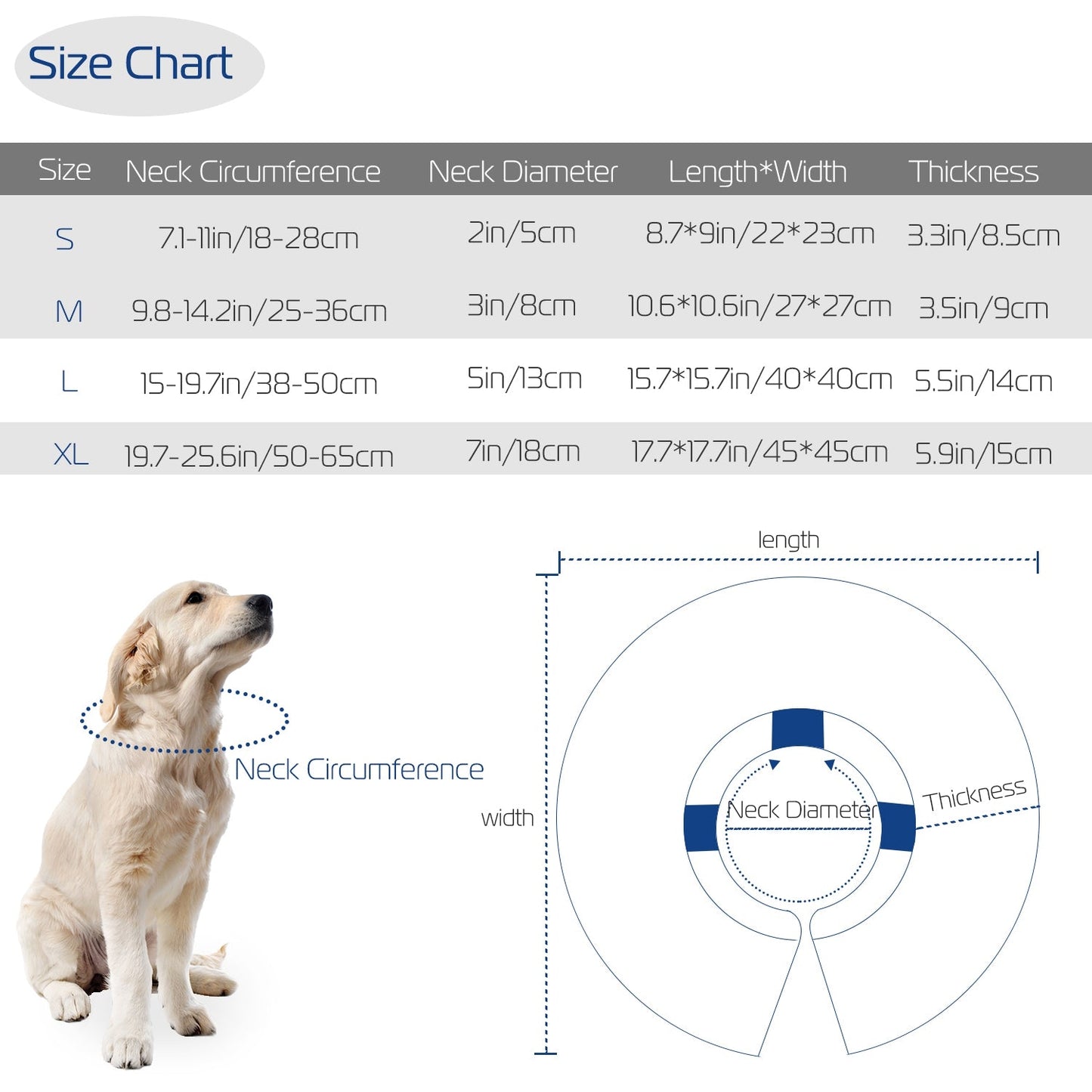 GBruno Dog Protective Inflatable Collar