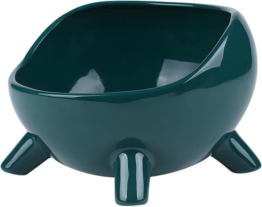 Cat Food Bowl For Cats And Small Dog  Four-Legs Ceramic Cat