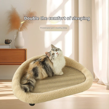 Purrfect Pet Kingdom Cat Scratch Board Cat Sofa Cat Nest Integrated Sisal Anti-da (Minimalist Sofa, Buffalo Gray) - Premium Cat Scratching
