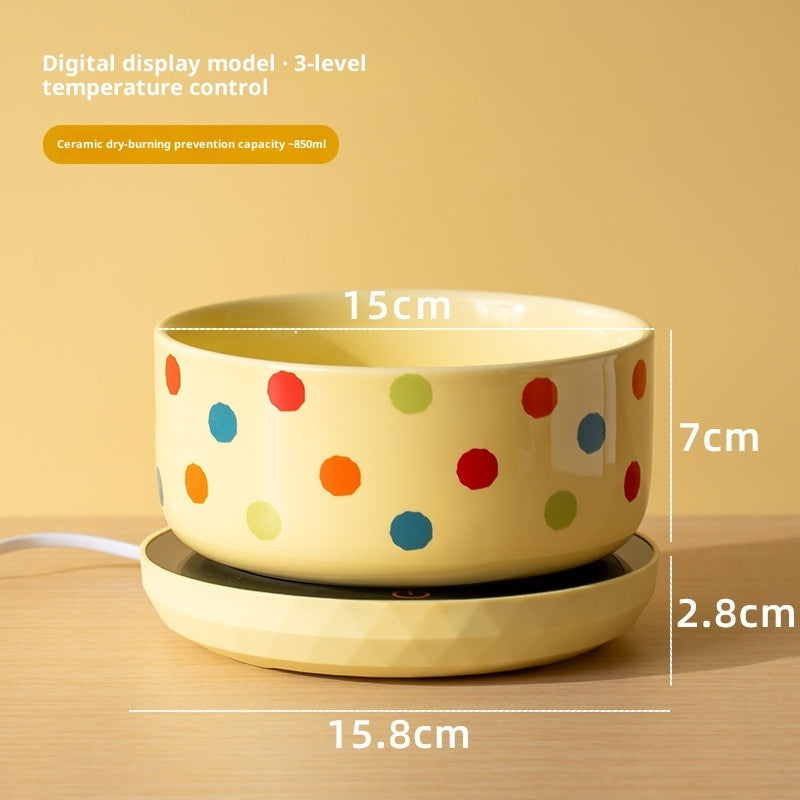 Cat Bowl Ceramic Heating Constant Temperature Cat Water Bowl
