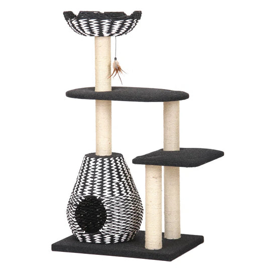 Petpals Ace Handwoven Cat Tree – Boho Chic Style with