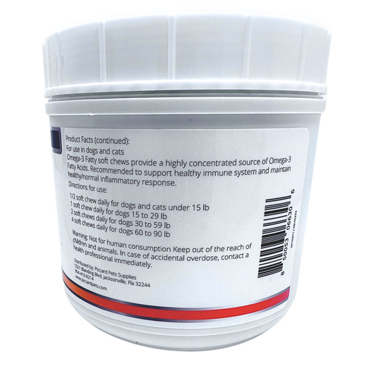 PiccardMeds4pets Skin and Coat Omega-3 Soft Chews Small Dogs