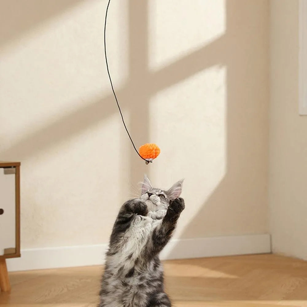 4pcs Replacement Head for Cat Teaser Funny Stick Rabbit Ball by Stevvex, ideal pet toy for cats and dogs, priced at $16.99.