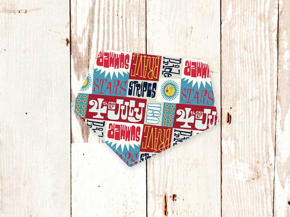 Dog Bandana 4th Of July Patriotic Pet Scarf