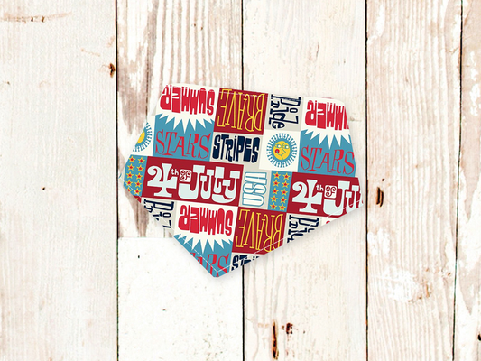 Dog Bandana 4th Of July Patriotic Pet Scarf