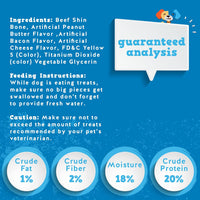 Jack & Pup Filled Dog Bone Bacon and Cheese Flavor (5-6inch)