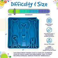 Waiting Dogs eTray - Shallow Slow Feeder Bowl for Enrichment | USA Made