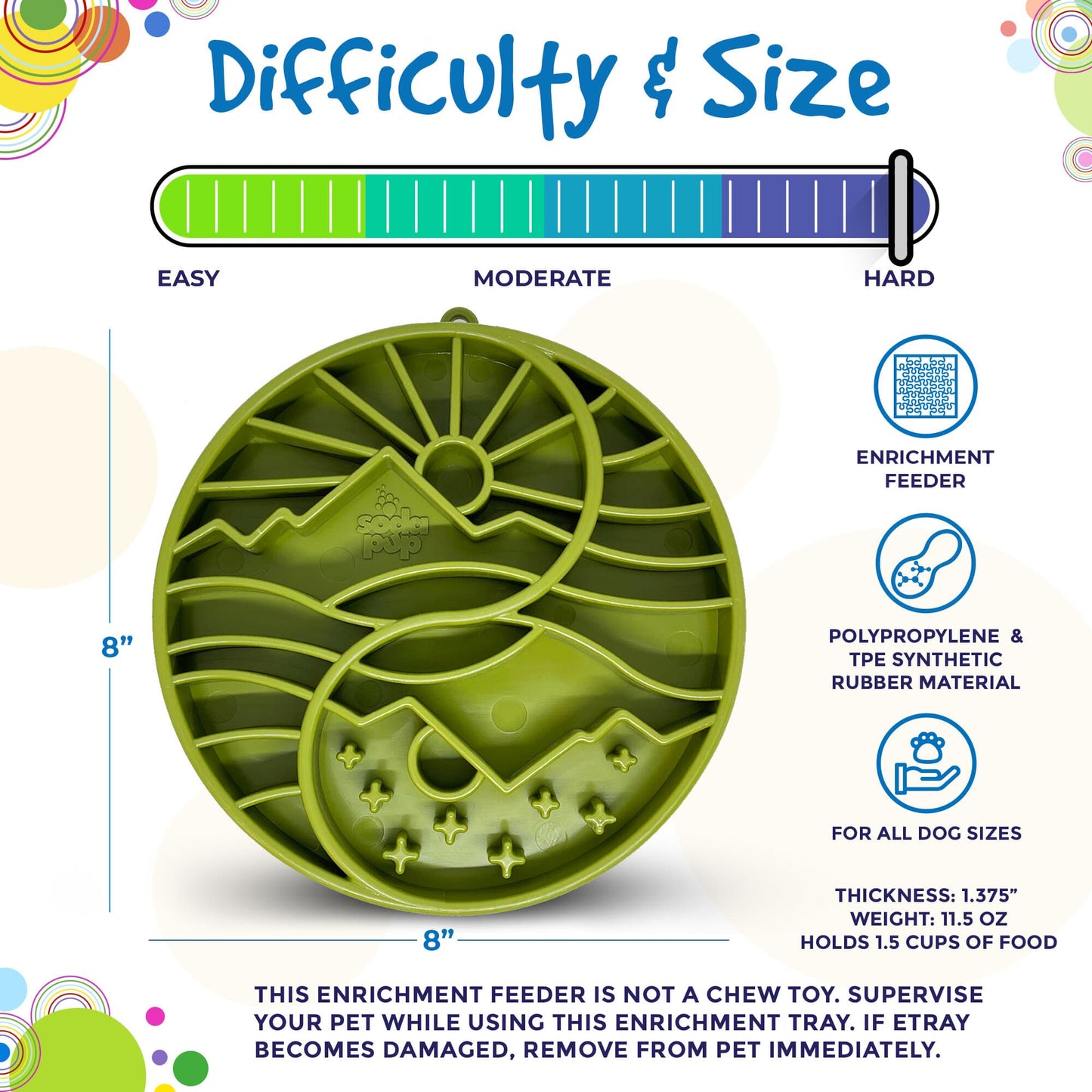 Purrfect Kingdom™ - Sun Moon Etray Shallow Feeder