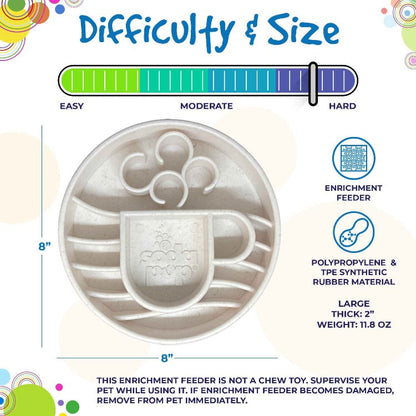 Java eBowl Deep Slow Feeder Dog Bowl for Enrichment | USA