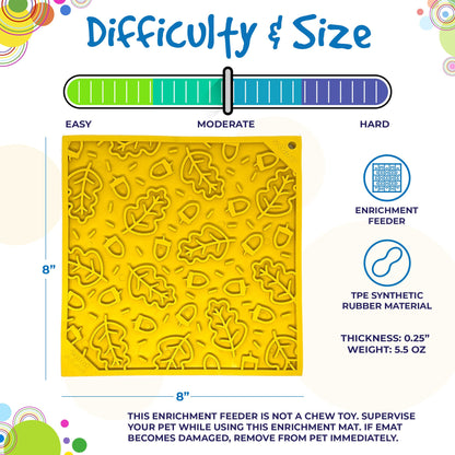 Autumn eMat - Enrichment Lick Mat For Dogs and Cats| Fall