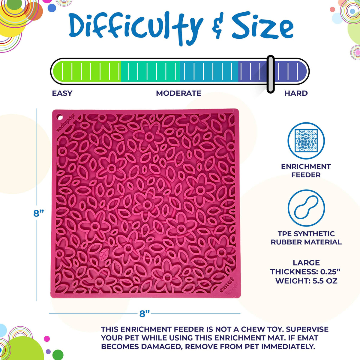 Purrfect Kingdom™ - Flower Emat Enrichment Lick Mat Toy