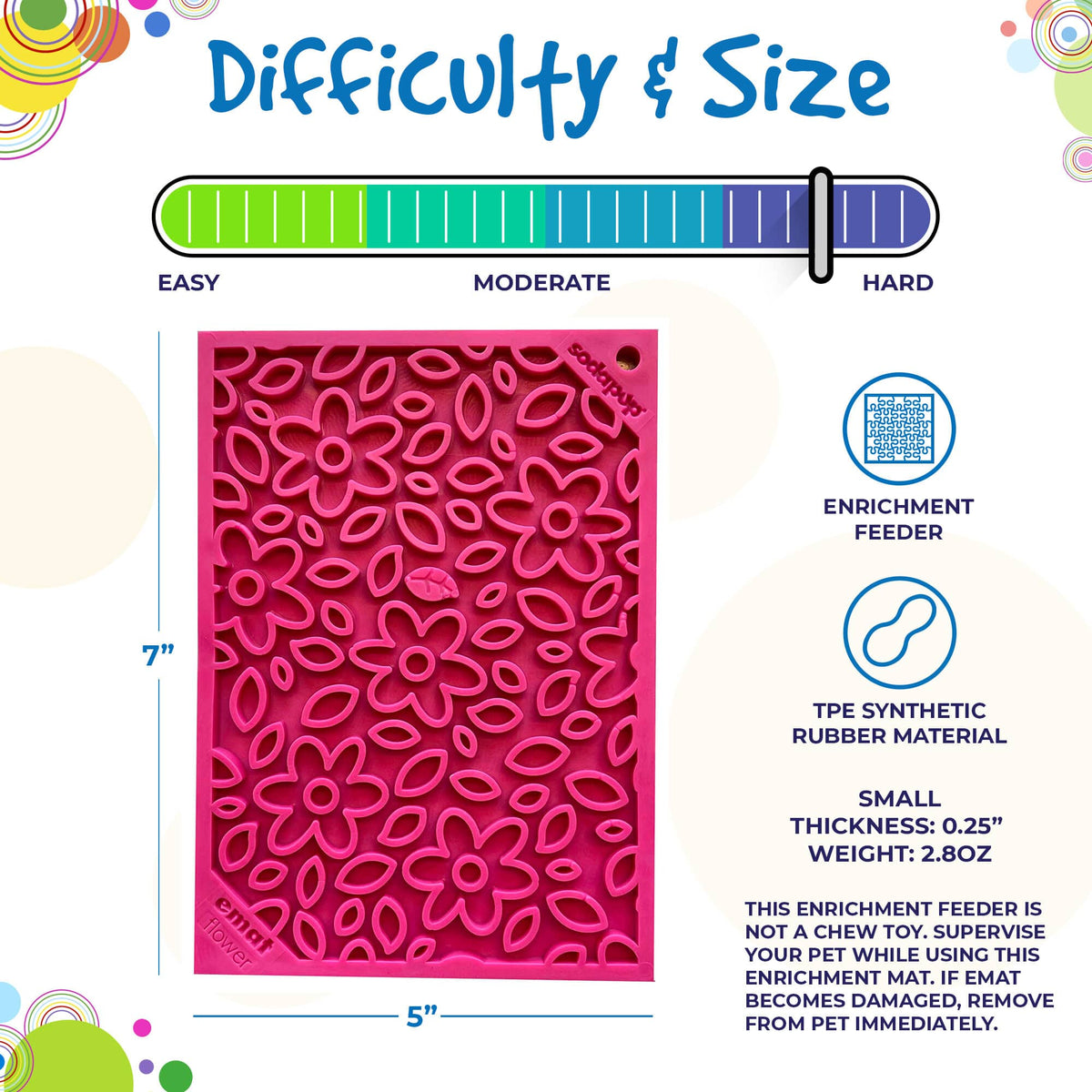 Purrfect Kingdom™ - Flower Emat Enrichment Lick Mat Toy