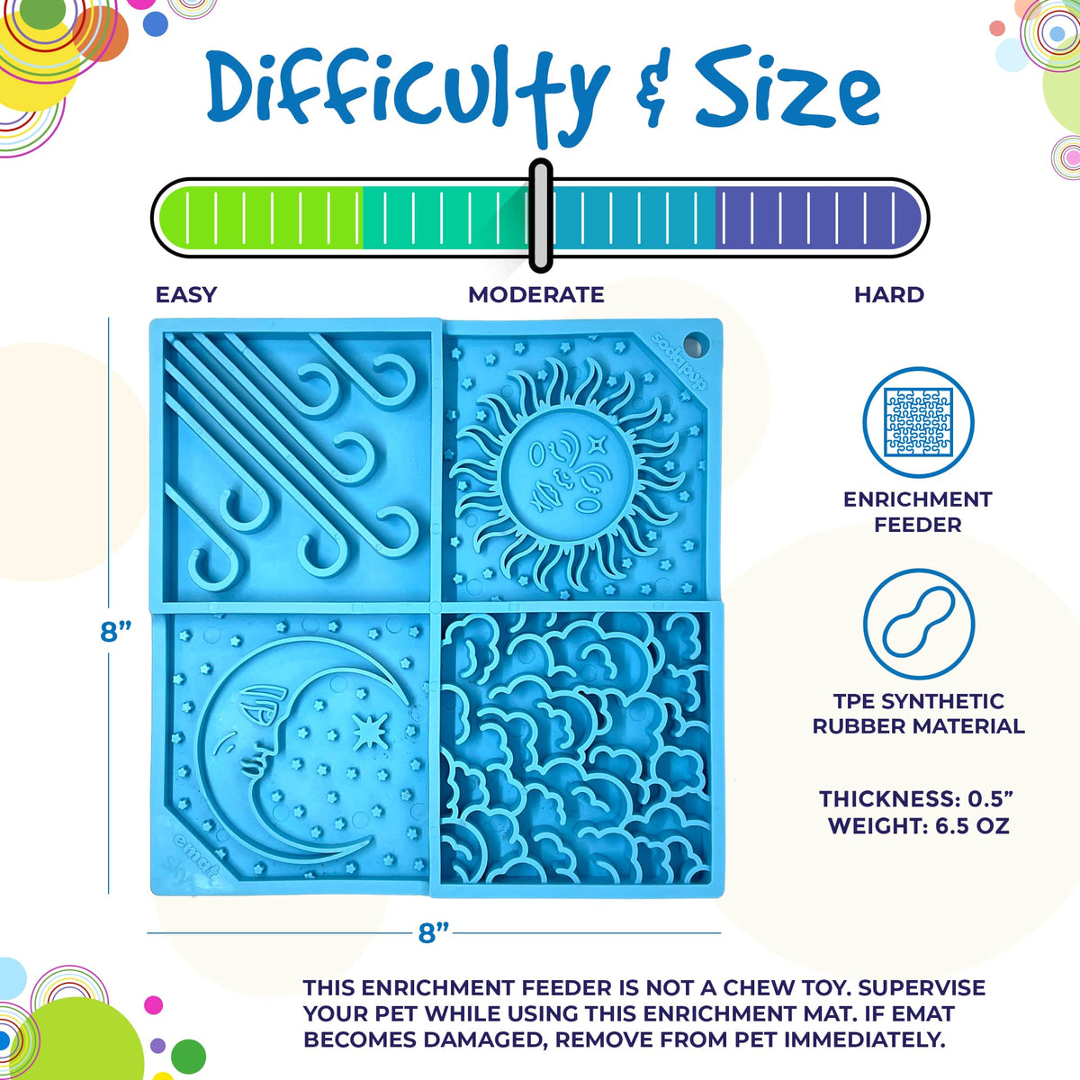 Purrfect Kingdom™ - Sky Emat Enrichment Lick Mat