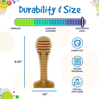 Honey Bone Dental Tower Nylon Chew Toy for Aggressive Chewers | USA Made