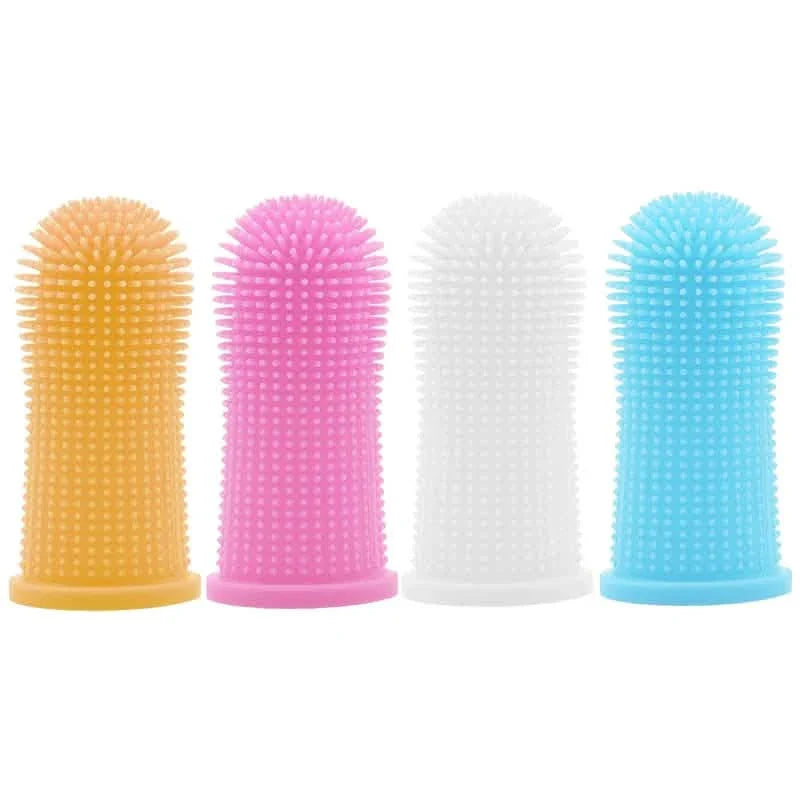 5-Pieces: Super Soft Pet Finger Toothbrush Teeth Cleaning