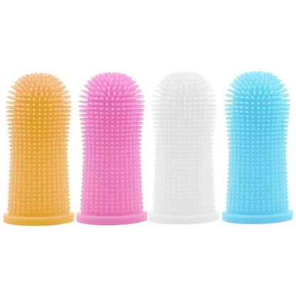 5-Pieces: Super Soft Pet Finger Toothbrush Teeth Cleaning