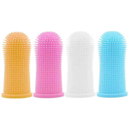 5-Pieces: Super Soft Pet Finger Toothbrush Teeth Cleaning