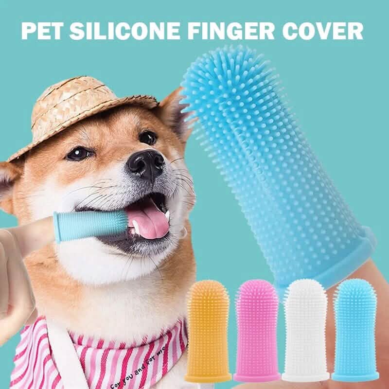 5-Pieces: Super Soft Pet Finger Toothbrush Teeth Cleaning