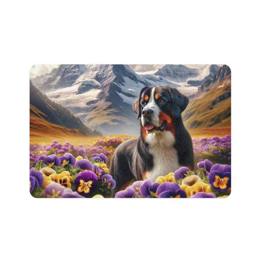 Pet Food Mat (12x18) - Greater Swiss Mountain Dog
