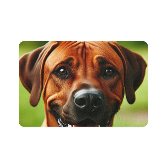 Pet Food Mat (12x18) - Rhodesian Ridgeback