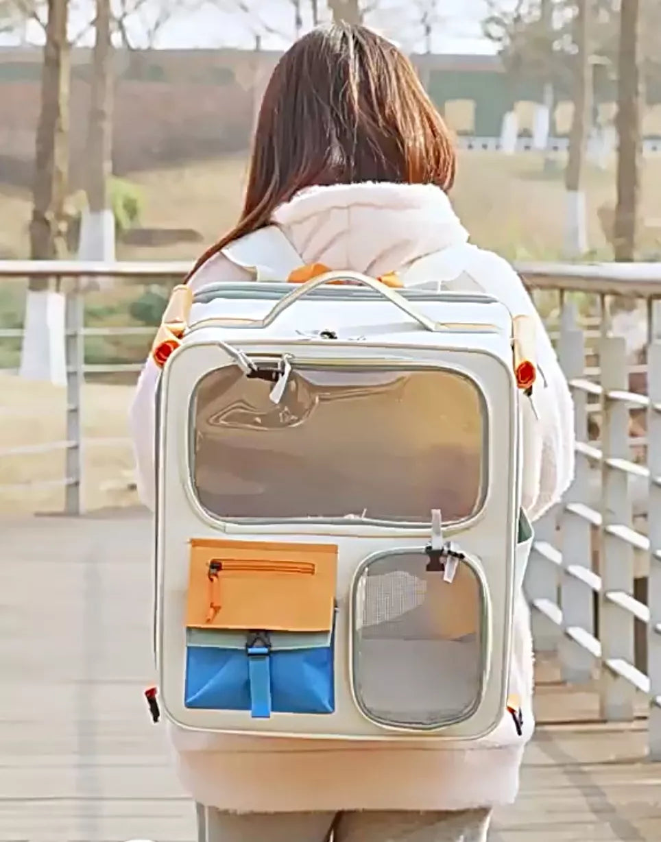 Rolling Pet Carrier with Telescopic Handle