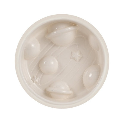 Planet Shape Slow Feeding Bowl Non-slip Anti-tumble Dog