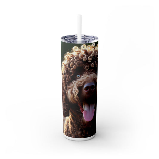 Curly Coated Retriever Tumbler with Straw, 20oz