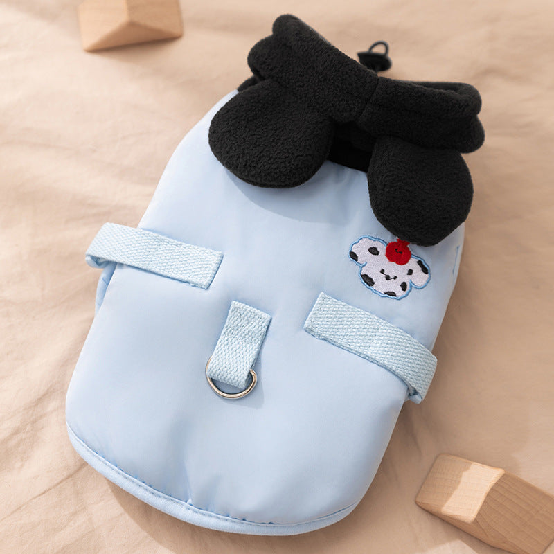 Autumn And Winter Cat Hairless Warm Cartoon Embroidered