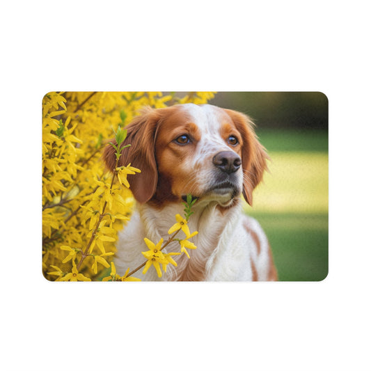 Pet Food Mat (12x18) - Brittany Dog
