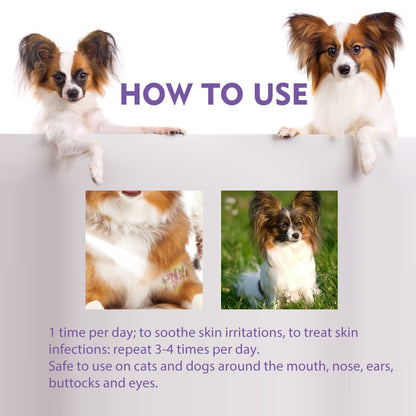 Pet Skin Relief Spray, Relieves Dog And Cat Skin Itchiness