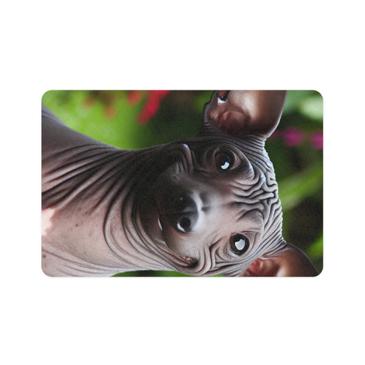 Vertical Pet Food Mat (12x18) - Peruvian Hairless Dog