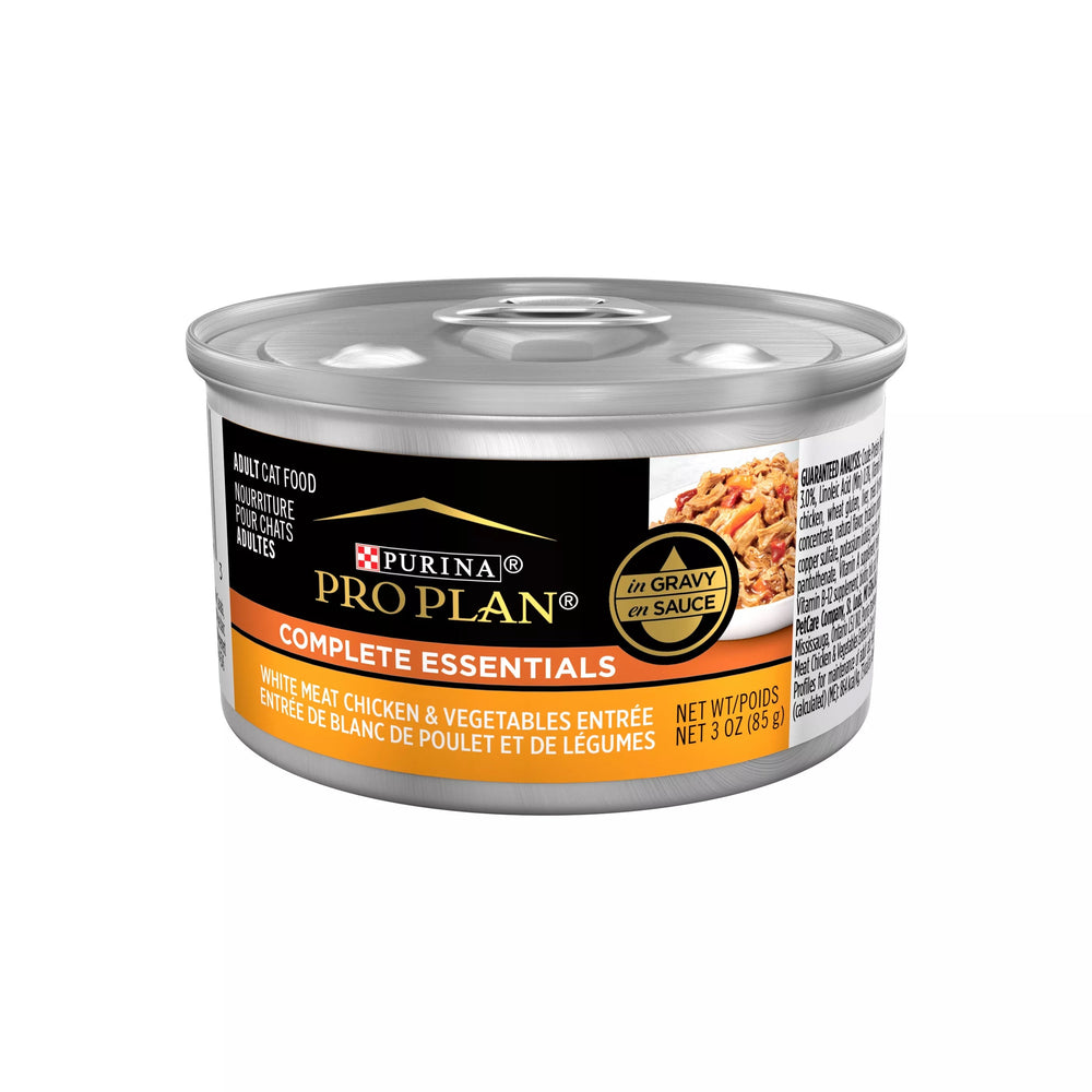 Pro Plan Complete Essentials White Meat Chicken & Vegetable Entrée in Gravy Wet Cat Food (3oz)