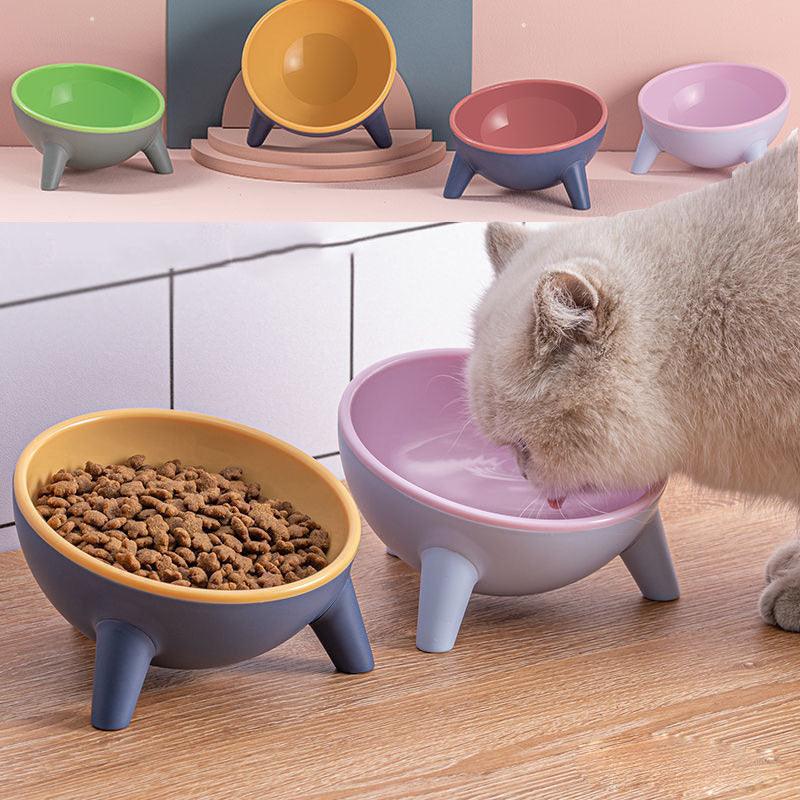Pet Bowls-15 Degree Tilted Raised Elevated Stainless Steel