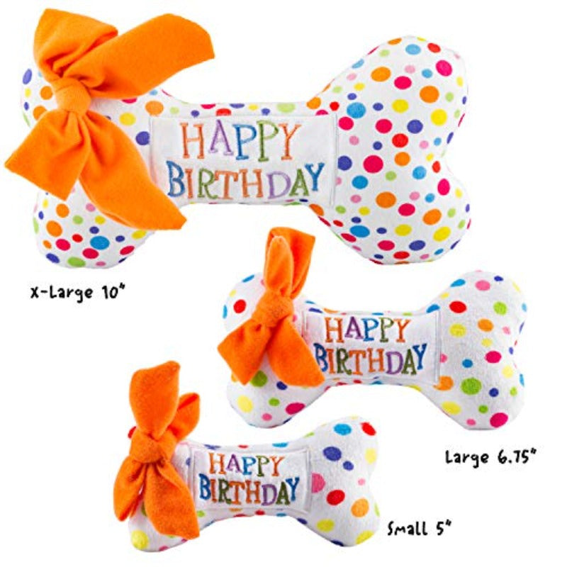 Happy Birthday Bones Dog Toy