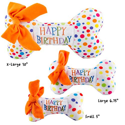Happy Birthday Bones Dog Toy