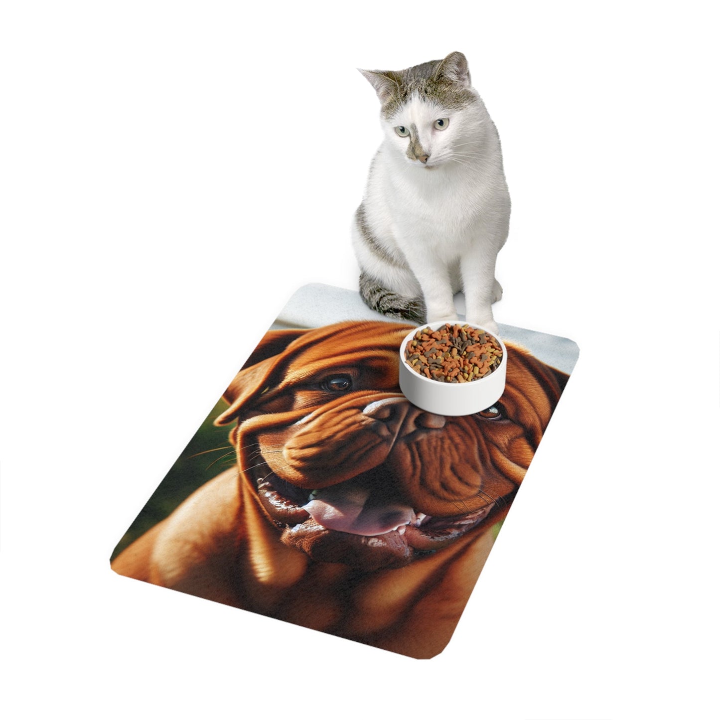 Vertical Pet Food Mat (12x18) - Dogue de Bordeaux