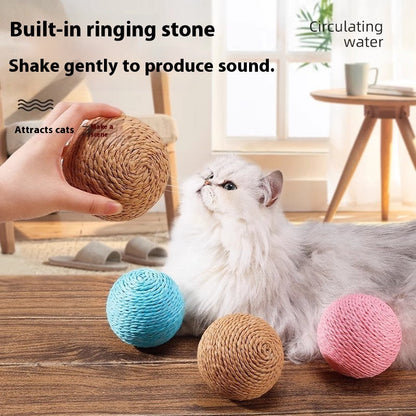 Sisal Ball Oversized Cat Toy Self-Hi Relieving Stuffy
