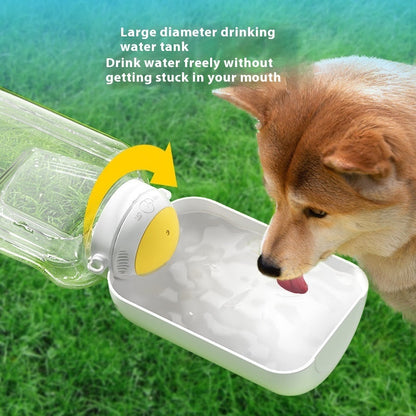 2-in-1 Large Portable Dog Water Bottle and Food Travel Bowl