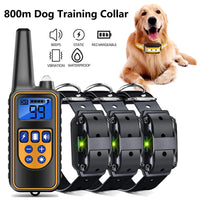 Dog training supplies - bark control device. The collar features electric shock and vibration for training.