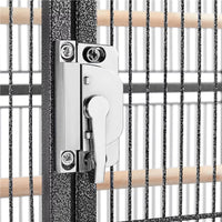 53.7'' H Rolling Bird Cage W/ Stand for Conures Parakeets Cockatiels,Black