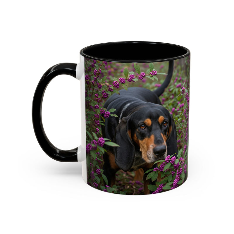 Black and Tan Coonhound Accent Coffee Mug - Perfect Gift for Dog Lovers
