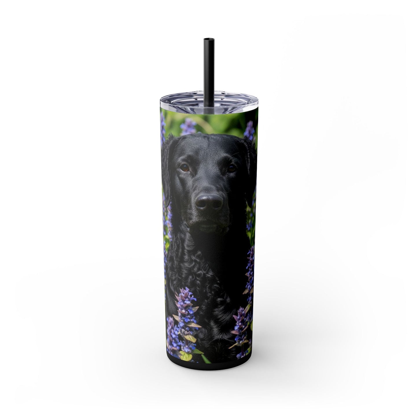 Curly Coated Retriever Tumbler with Straw, 20oz