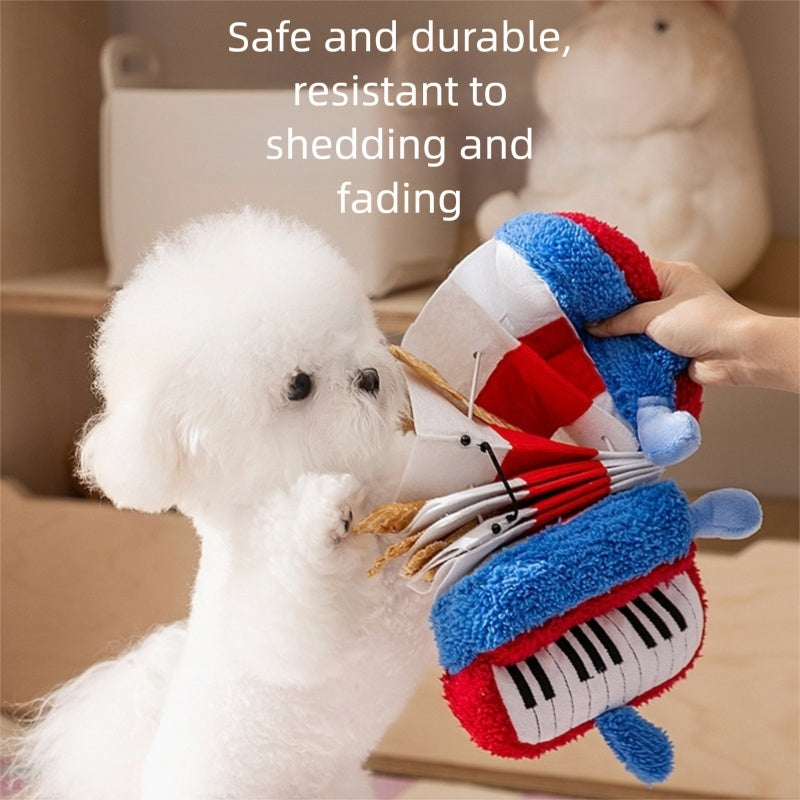 Purrfect Pet Kingdom Dog Toys, Sound-sounding, Food-hiding, Educational, Self-ent (White) - Premium Dog Toys